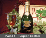Etched Champagne Bottle